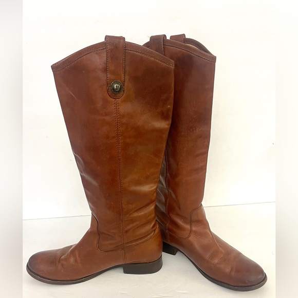 Frye Melissa Button Cognac Size 7.5B - Picture 5 of 9